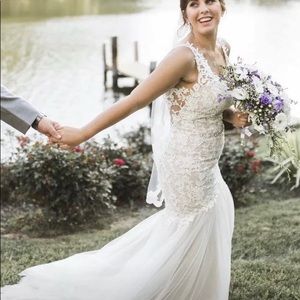 David’s Bridal Lace and tulle dress